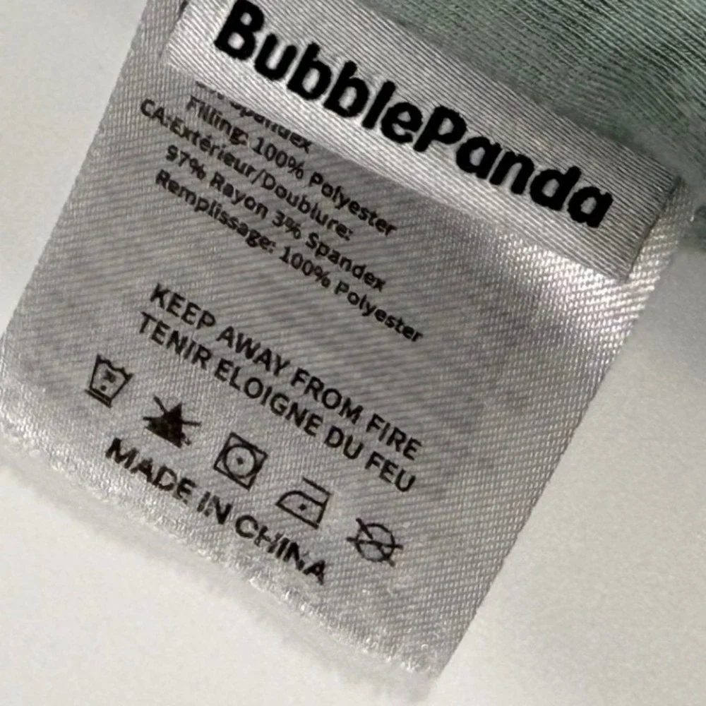 BubblePanda Baby Sleep Sack XL 1.0 TOG Sage Green Bamboo Rayon Minimalist Boho